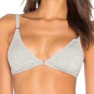 Free People Stop Me Gray Bralette